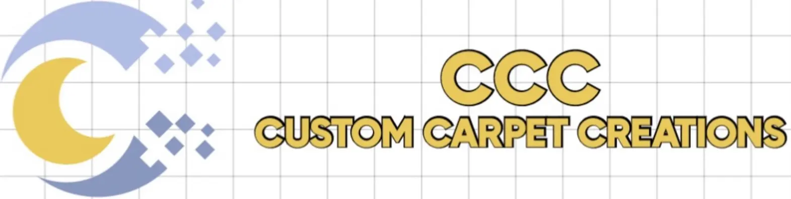 A yellow and black logo for custom cars.