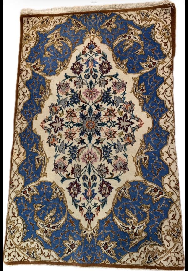 A closeup look at a carpet from top.